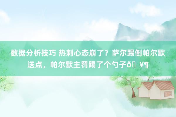 数据分析技巧 热刺心态崩了？萨尔踢倒帕尔默送点，帕尔默主罚踢了个勺子🥶